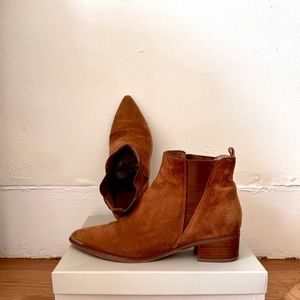 Marc Fisher Suede Pointed Toe Mlyale Boots